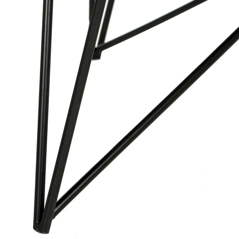 Konferenční stolek Mid-Century Modern světle šedý/černý – 34Š x 34H x 14V
