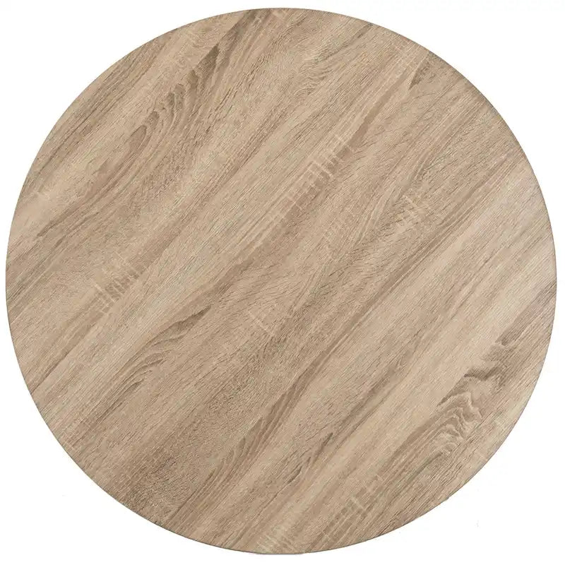 Konferenční stolek Mid-Century Modern světle šedý/černý – 34Š x 34H x 14V