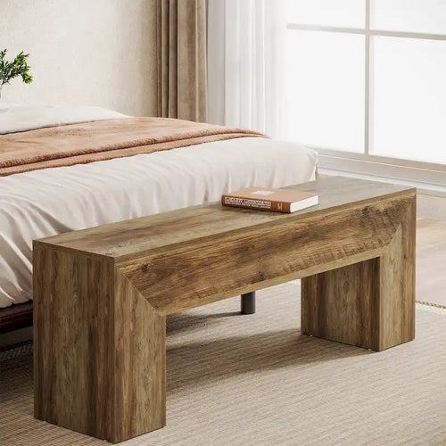 Dřevěná botníková lavice do předsíně 120 cm – 30D x 120Š x 45V