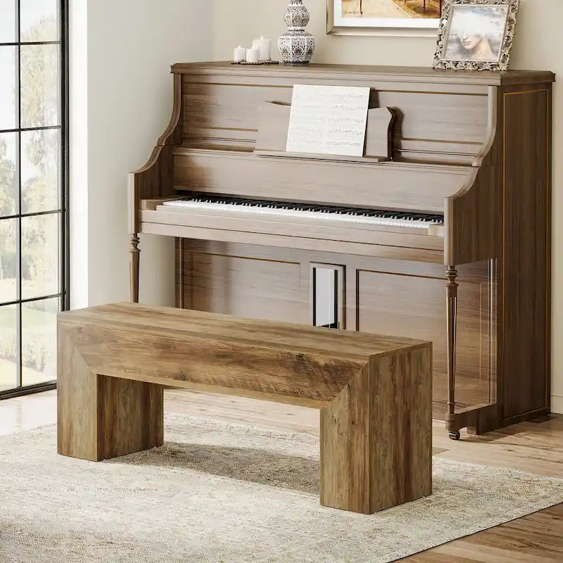 Dřevěná botníková lavice do předsíně 120 cm – 30D x 120Š x 45V