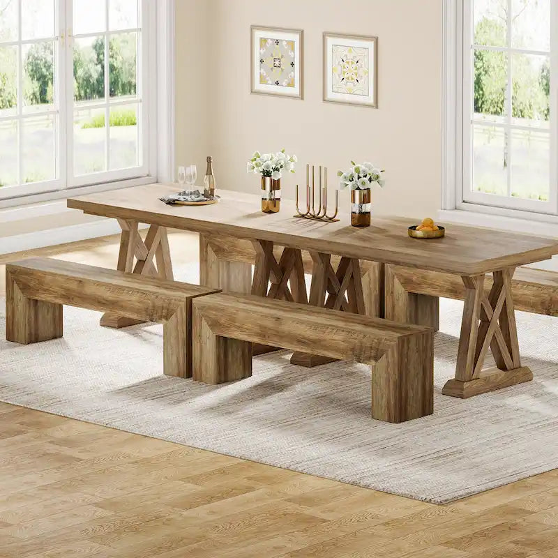 Dřevěná botníková lavice do předsíně 120 cm – 30D x 120Š x 45V
