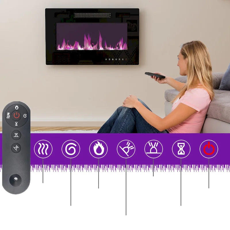 Televizní stolek se vzhledem dřeva s volitelným elektrickým krbem: Uspořádání kabelů