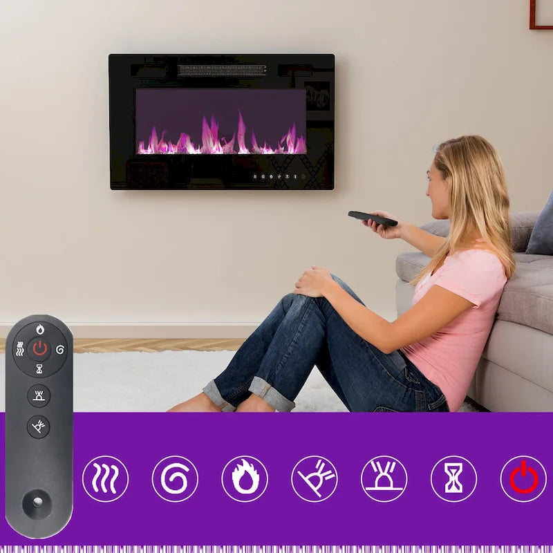 Televizní stolek se vzhledem dřeva s volitelným elektrickým krbem: Uspořádání kabelů