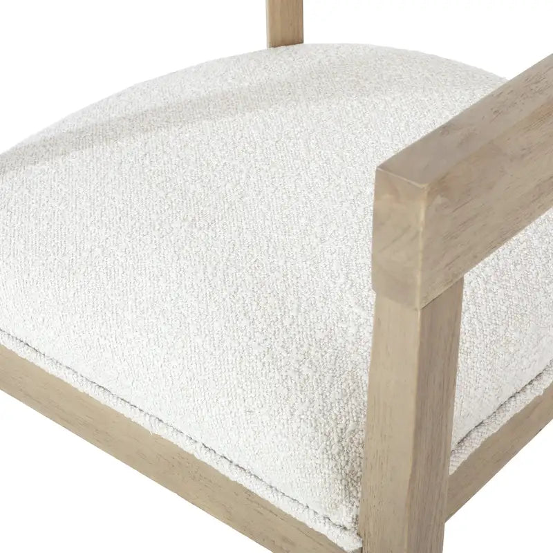 Jídelní židle „Tub“ s dřevěnými nohami a čalouněním, sada 2 kusů, patinovaný světlý jasan
