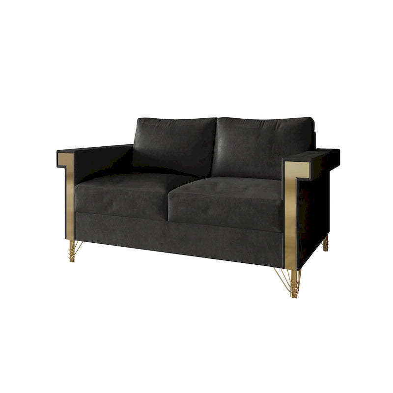 Luxusní sametová pohovka pro dva