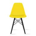 Designer Plastic/ Black Legs Retro Armless Eiffel Chair