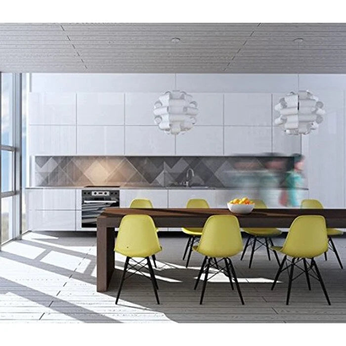 Designová plastová/černá podnož retro židle Eiffel bez područek