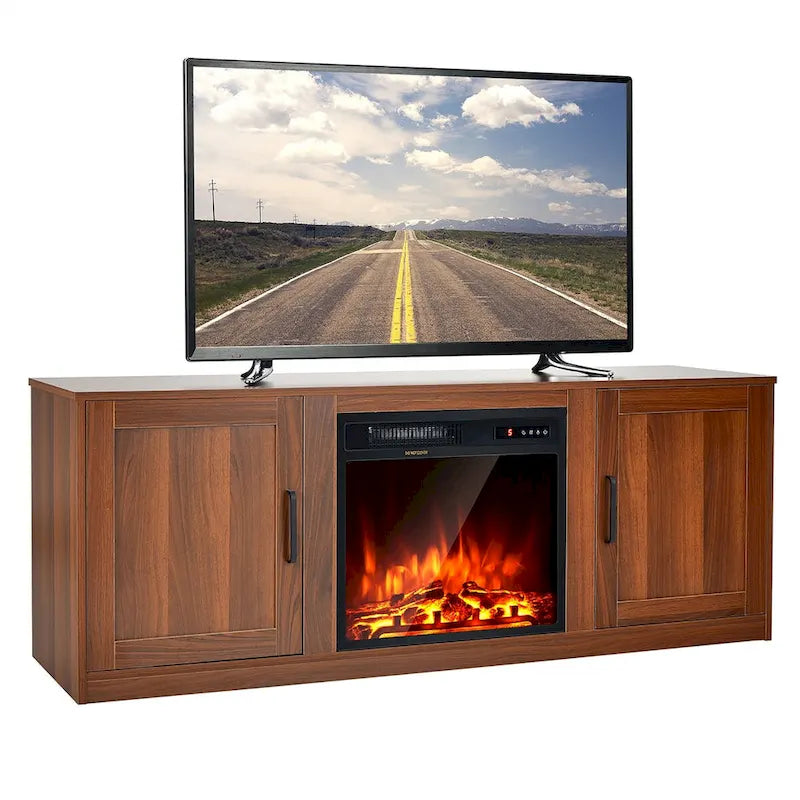 58" TV stolek s elektrickým krbem 18"
