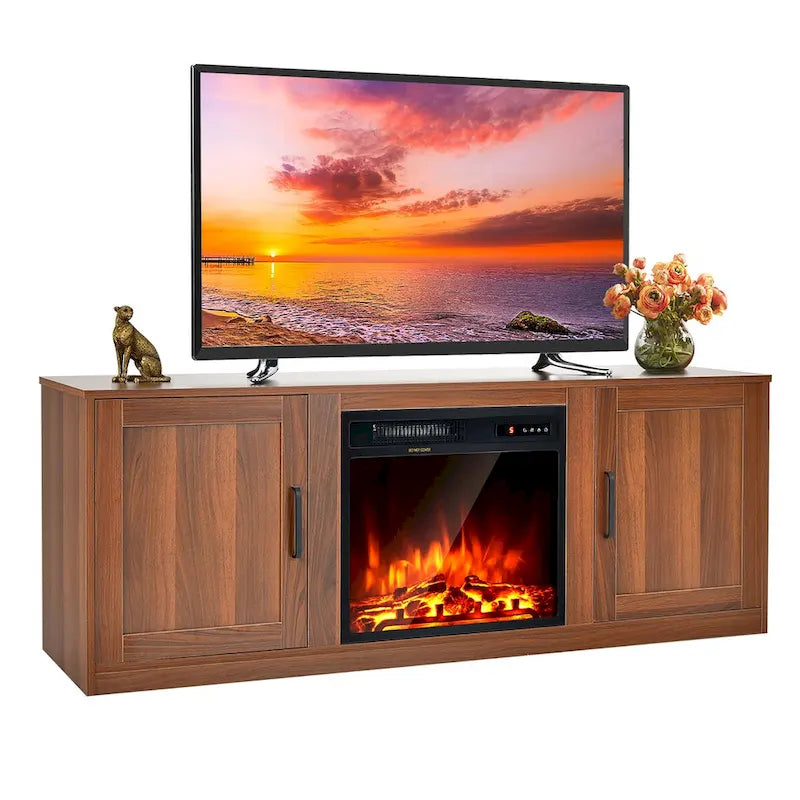 58" TV stolek s elektrickým krbem 18"