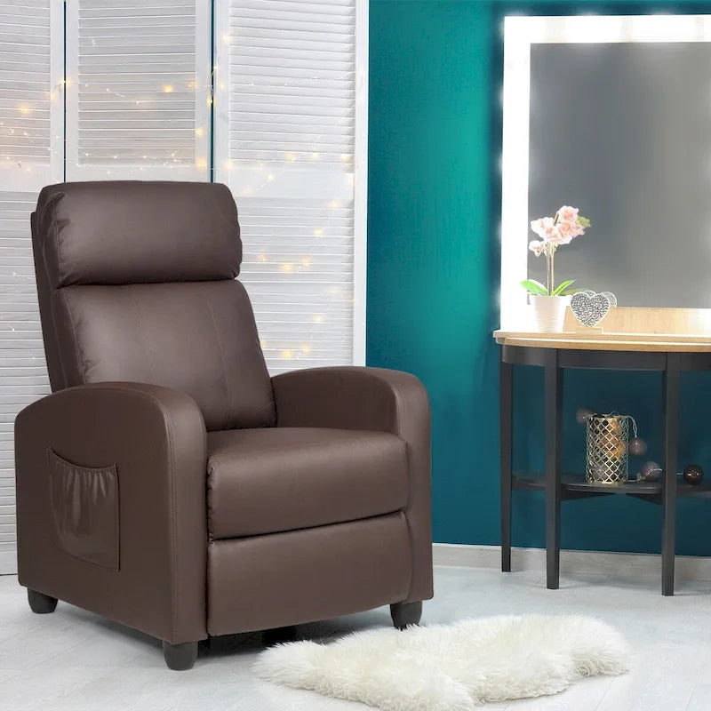 Masážní křeslo, ergonomické nastavitelné samostatné křeslo s polstrováním