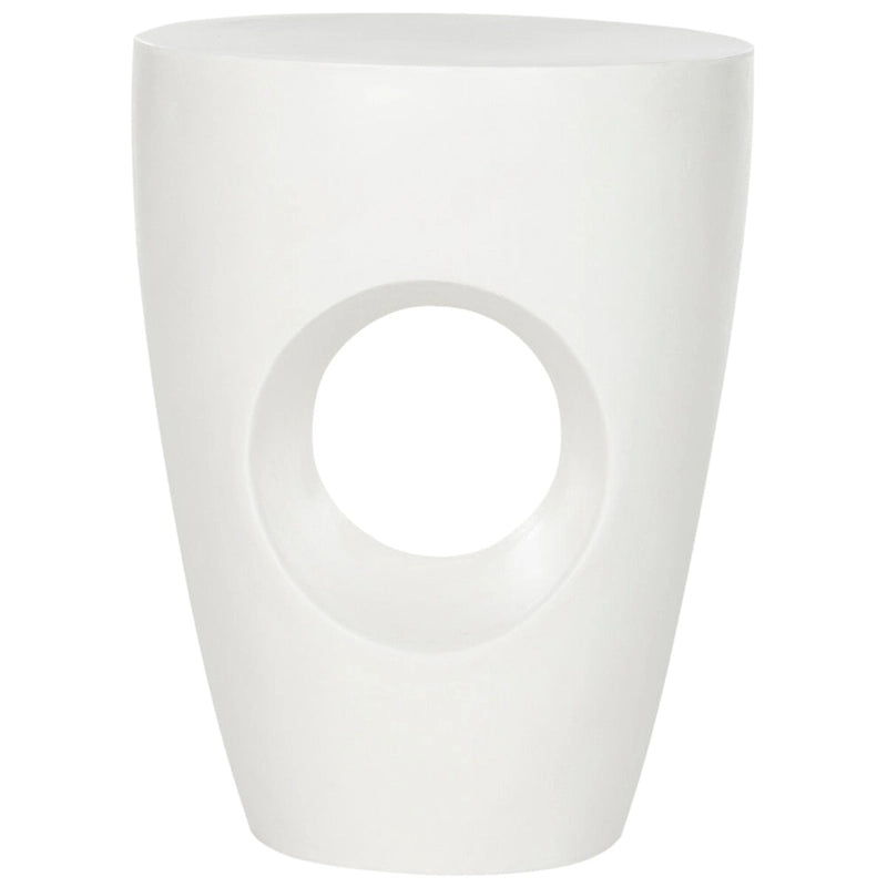 Betonový akcentní stolek pro interiér/exteriér – 35,5 cm Š x 35,5 cm H x 45,7 cm V