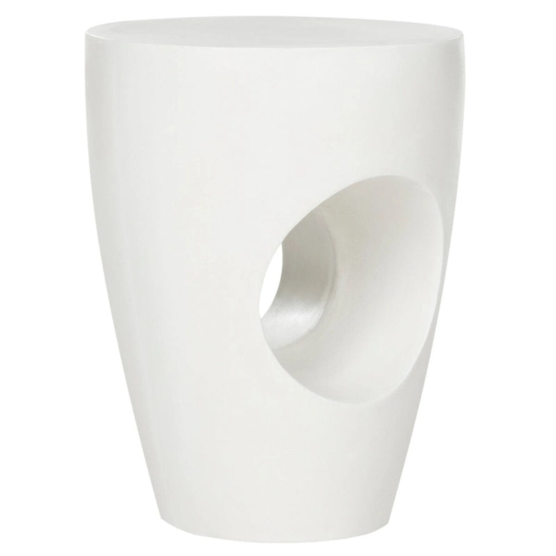 Betonový akcentní stolek pro interiér/exteriér – 35,5 cm Š x 35,5 cm H x 45,7 cm V