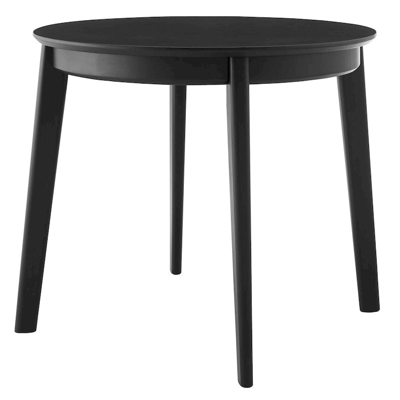 36" kulatý stůl v matné černé barvě