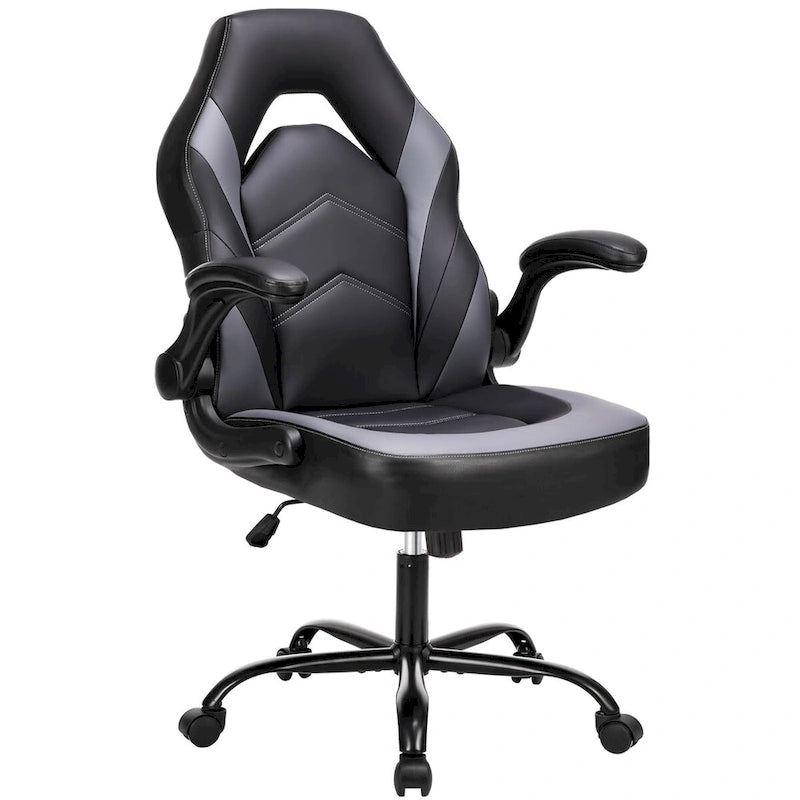 Ergonomická kancelářská židle s bederní opěrkou, výškově nastavitelná, na kolečkách, s výklopnými područkami