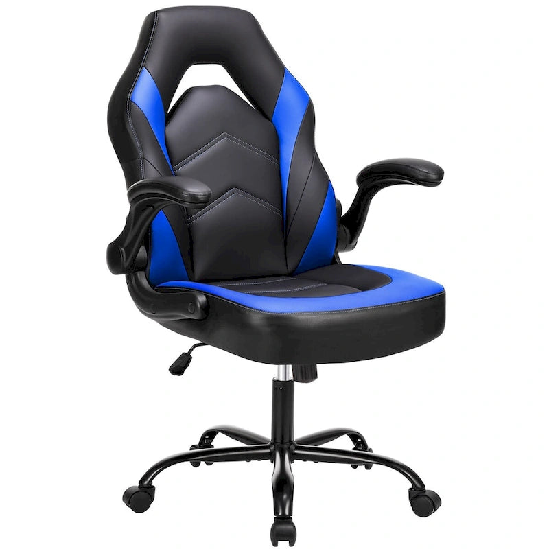 Ergonomická kancelářská židle s bederní opěrkou, výškově nastavitelná, na kolečkách, s výklopnými područkami