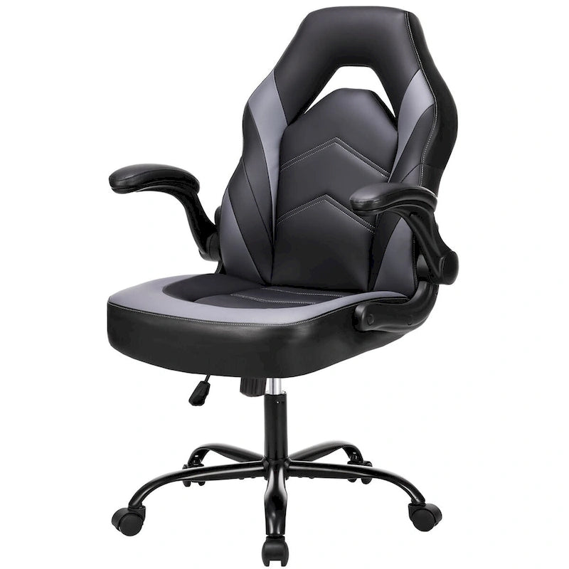 Ergonomická kancelářská židle s bederní opěrkou, výškově nastavitelná, na kolečkách, s výklopnými područkami