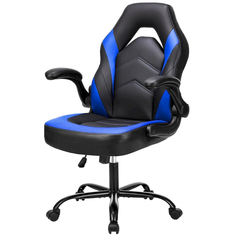 Ergonomická kancelářská židle s bederní opěrkou, výškově nastavitelná, na kolečkách, s výklopnými područkami